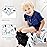 30 Pack Toilet Seat Covers Disposable, Large Waterproof Potty Covers for Toddlers, Kids, and Adults, Individually Wrapped for Travel, Toddler Potty Training for Public Restroom, Airplane, Trip
