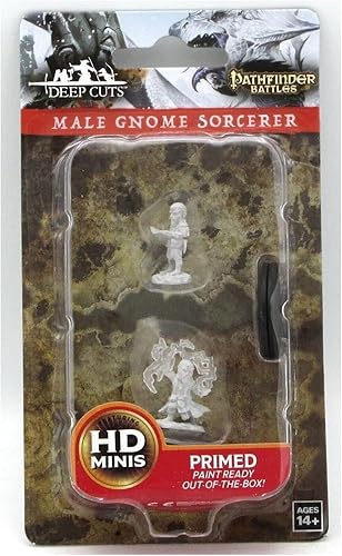 WizKids Pathfinder Deep Cuts Unpainted Minis W9 Male Gnome Sorcerer