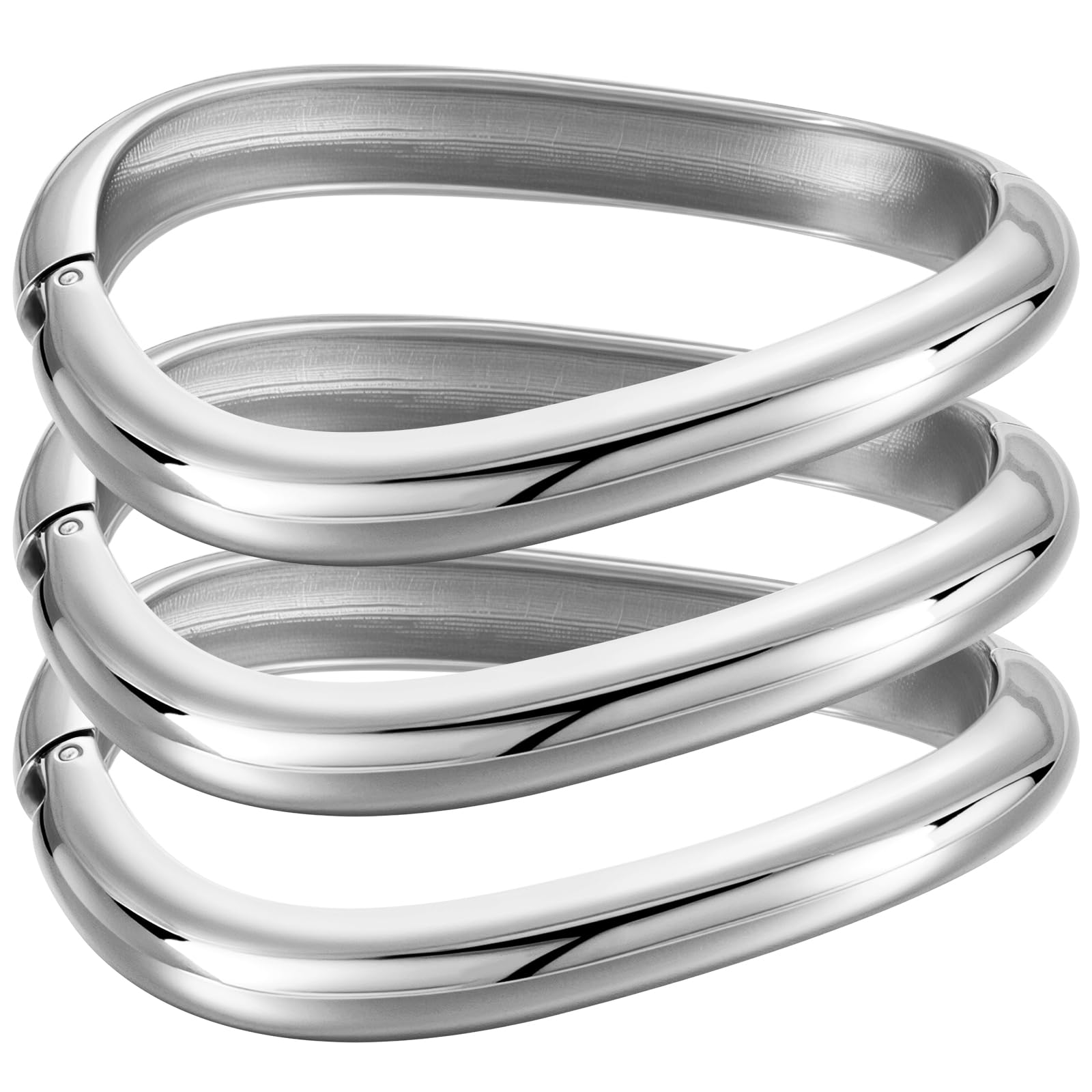 Emibele Brazaletes para Mujeres, 3PCS Brazaletes Dorados Gruesos Irregulares Con Bisagra, Moda Brazo Ancho Manguito Minimalista Grueso, Regalos de Joyería para San Valentín Navidad Cumpleaños
