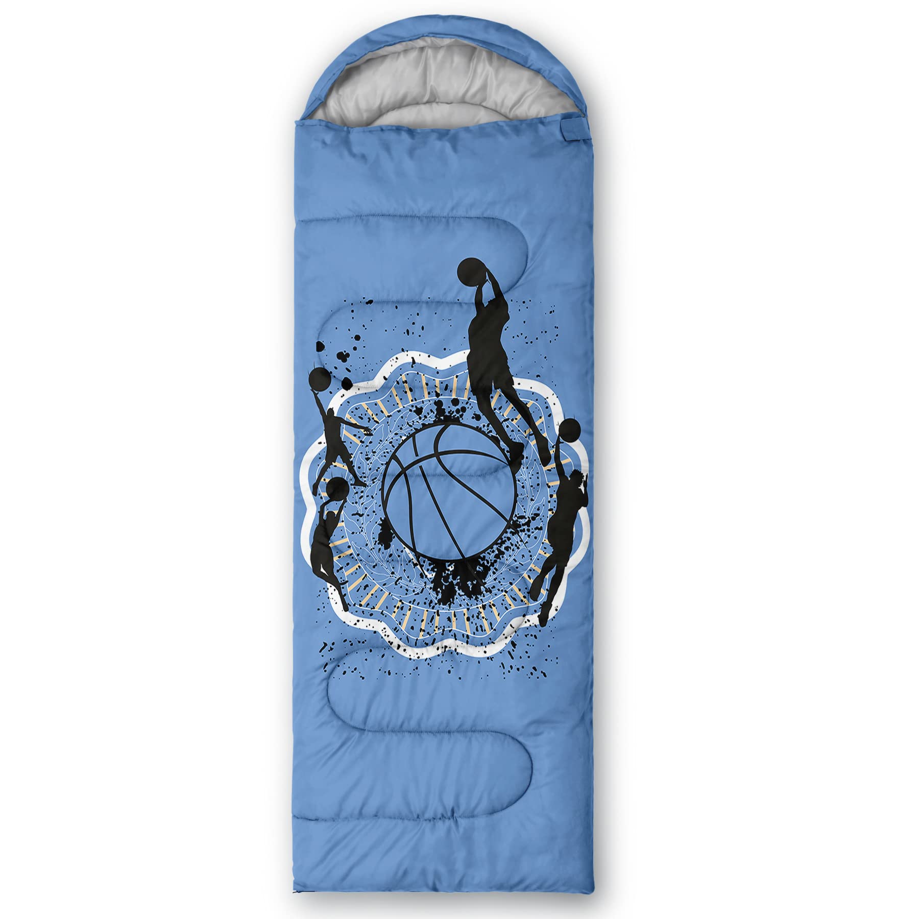 QOOMO Sacos de Dormir de Camping, 3 Estaciones de Clima cálido y Fresco, Ligeros, Impermeables, Sacos de Dormir para Adultos y niños, Viajes y al Aire Libre, Equipo de Camping