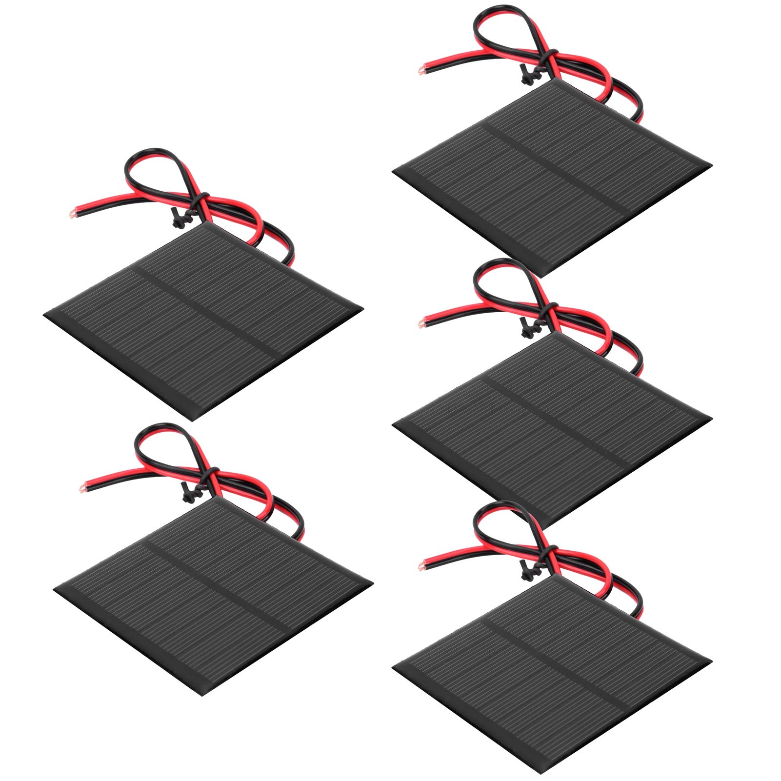 DC4V, Small Solar Battery Panel, Output Power, Solar Panel, Low‑light Effects, High Conversion Efficiency, 70 x 70mm, for Solar Phone Chargers