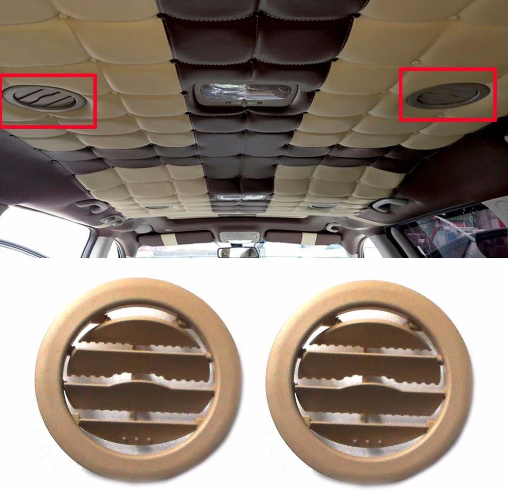 HYUNDAI Roof A/C Air Ventilator Grille Bezel 2P Beige KIA 2006-14 Sedona OEM Parts