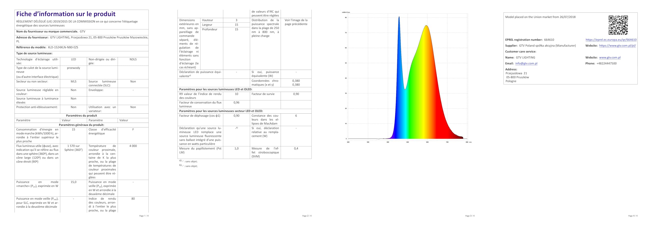 GTV lighting Foco LED X-Line para sistemas de riel, 15 W, 1094 lm, CA 220-240 V, 50/60 Hz, ángulo de haz de 60*, IP2