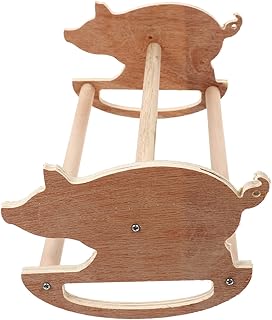 Mipcase 1pc Parrot Swing Chicken Standing Resting Training and Ladder for Perch Funny Hens Stand Tool Wooden Balancing Toys Shelf Exercise Rack Bars Bar Brooder Lovely Wiggles Coop