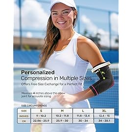 Rakiie Elbow Compression Sleeve 2 Pack, High Elastic Elbow Brace for Tendonitis and Tennis Elbow for Women & Men, Elbow Sleeve for Tennis, Golfer, Badminton, Weightlifting, Pink S