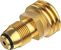 Vista 1 de 1pcs POL to QCC1 Propane Tank Adapter, Old to New Propane Adapter Fitting, 5-100LB Propane Tank Adapter Converts POL LP Tank Service to QCC1/Type1