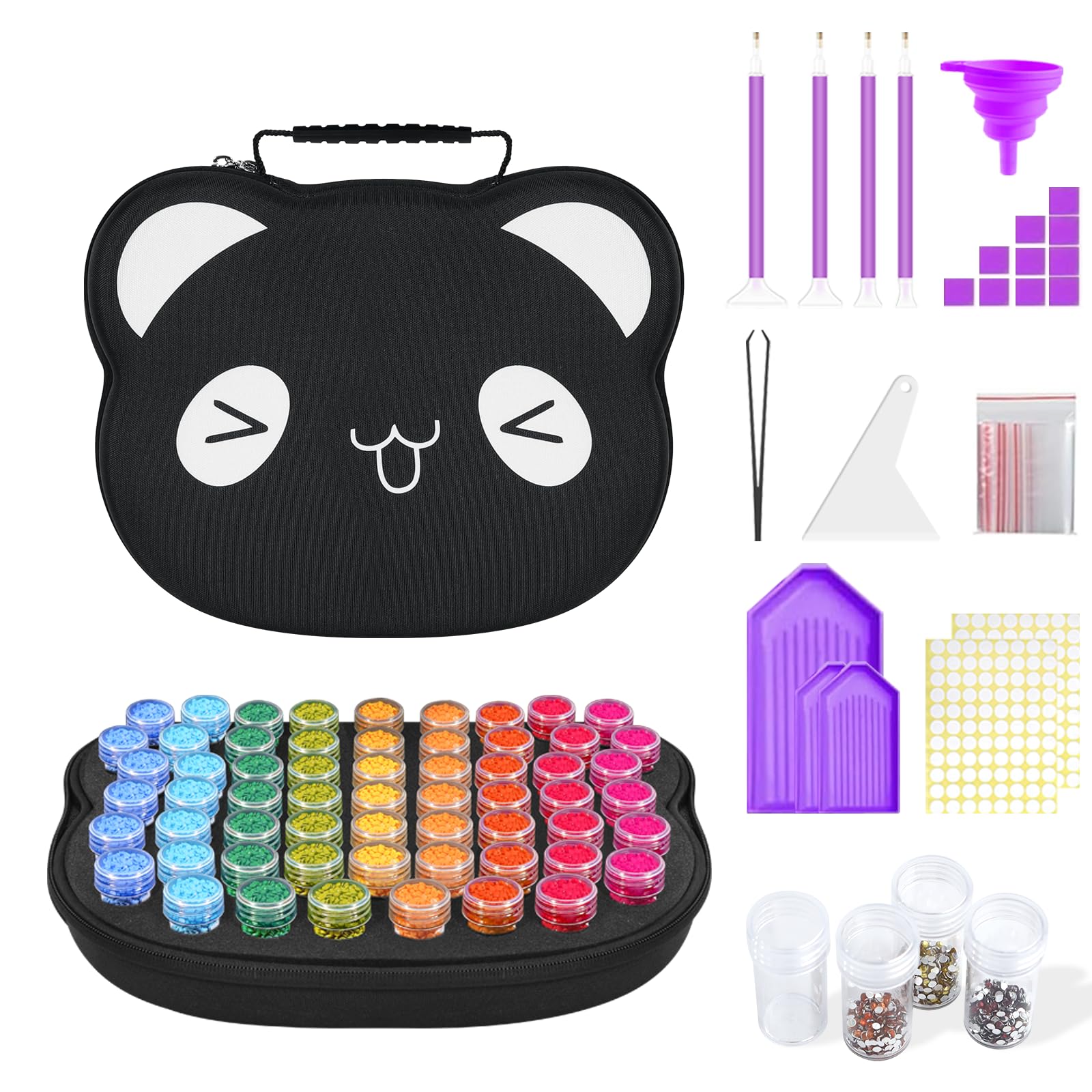 ZORETCO 60‑Slot Diamond Painting Kit