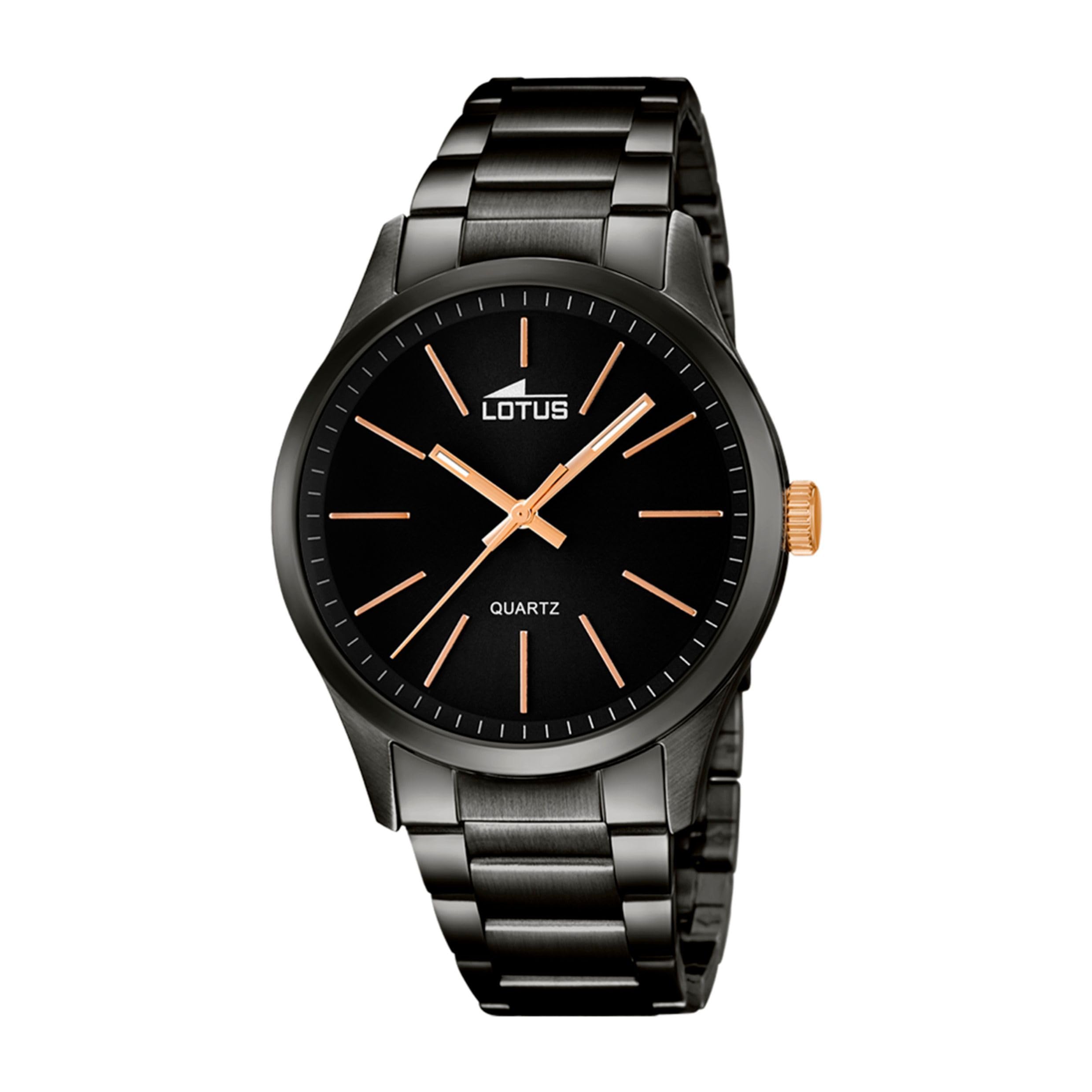Lotus Orologio Uomo 18163/2: Cassa Acciaio Blu PVD, Quadrante Blu, Cinturino Acciaio, Impermeabile 5 Bar