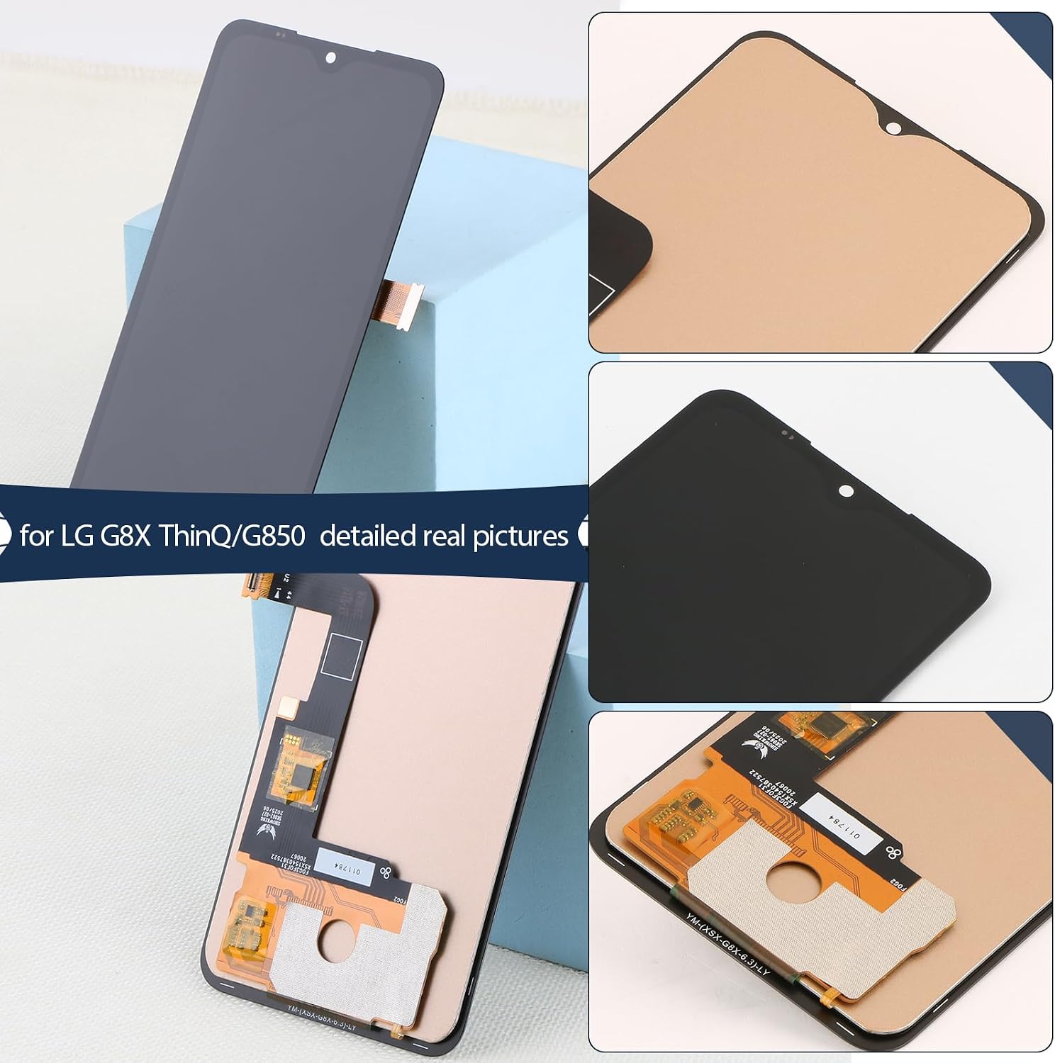 INCELL Display for LG G8X ThinQ G850 Screen Replacement Digitizer Assembly for LG V50S ThinQ 5G LM-V510N LCD Display Replacement with Kit