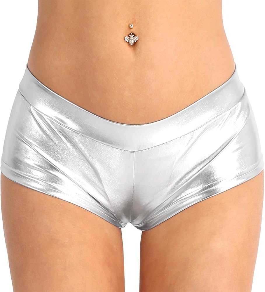 Short De Danse Taille Haute - Mini Short Gris Pour Twerk, Ballet, Gym - VirusShop - Femme