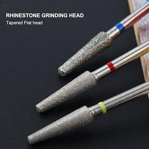 Miniatura 8 de 3 brocas para uñas, brocas profesionales rusas frontales reemplazables para pulir y quitar clavos