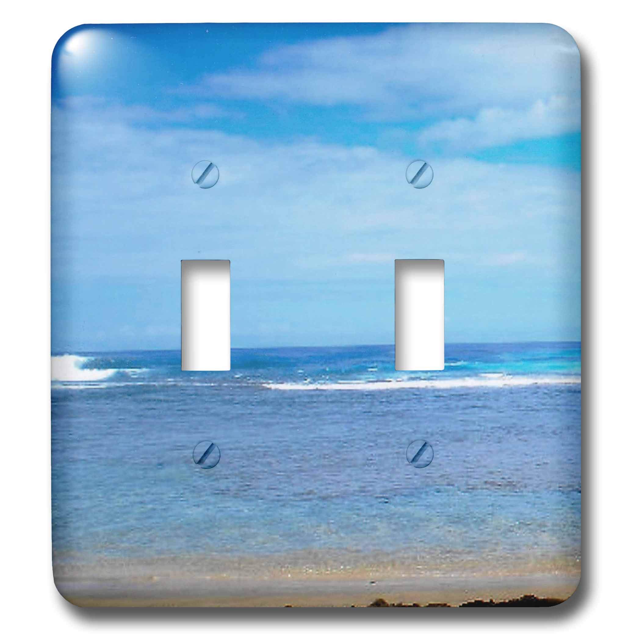 Kauai Beach double interrupteur lsp_23531_2 de 3dRose LLC finition haut de gamme