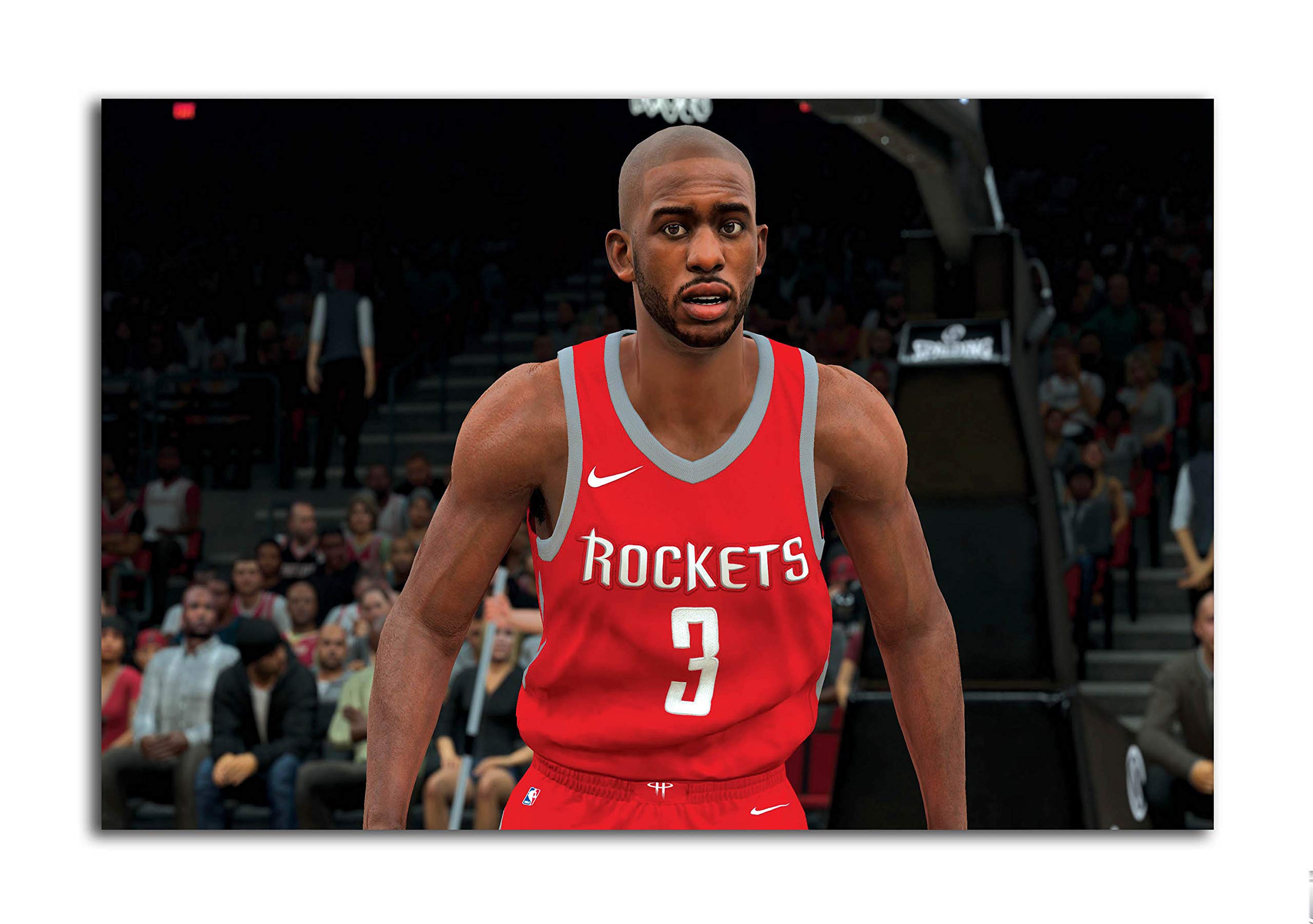 Tamatina Wall Posters | NBA 2K18 | Chris Paul | Gaming Posters | PS4 | X-Box | Boys Room| Hostels | Laminated | Tearproof | Size - 92 X 61 cms.a1194