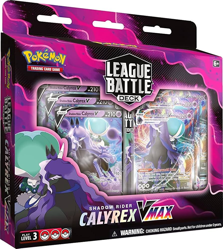 Amazon.com: Pokemon Cards: Shadow Rider Calyrex VMAX League