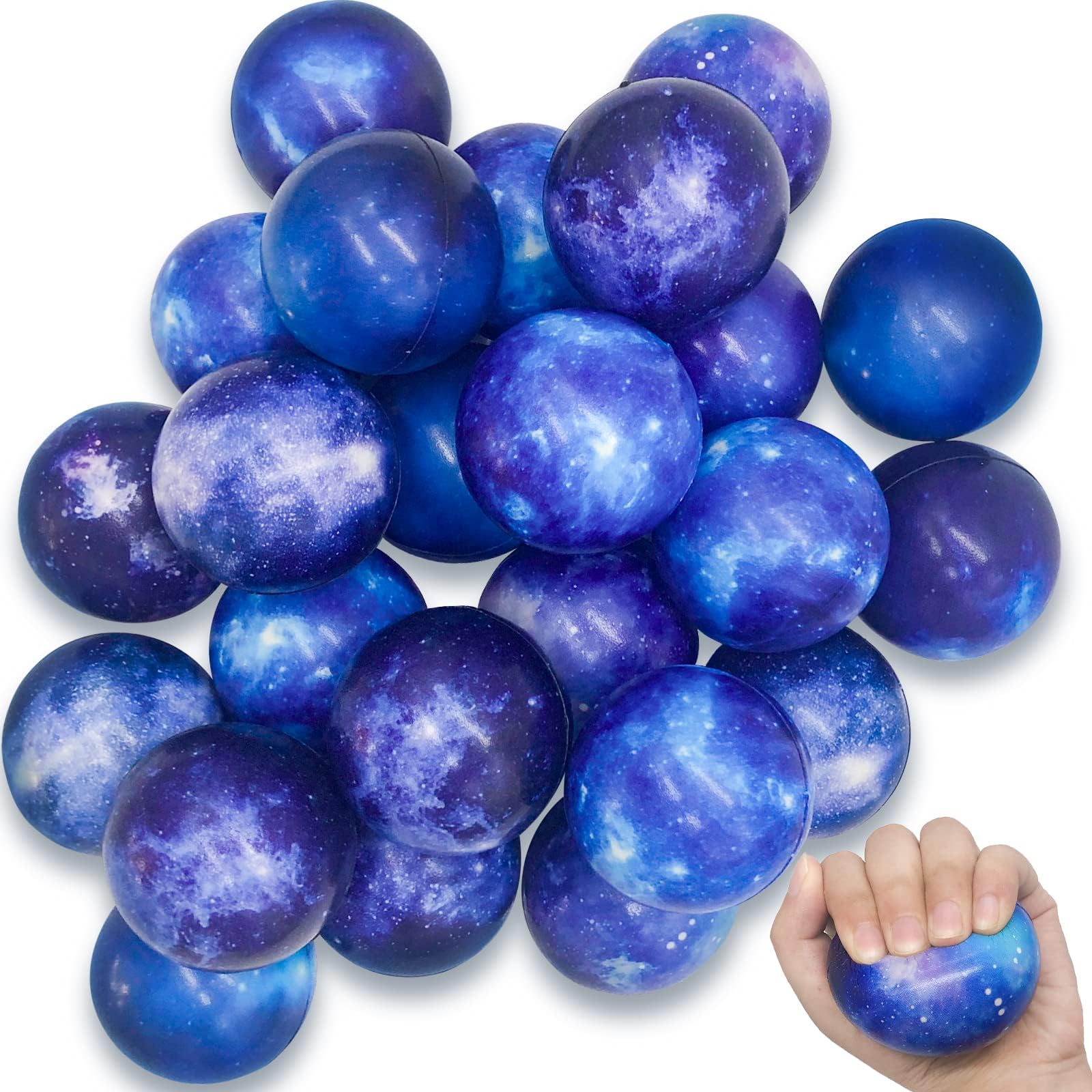 Amazon.com: Space Theme Galaxy Stress Balls Pack of 12 : Toys & Games