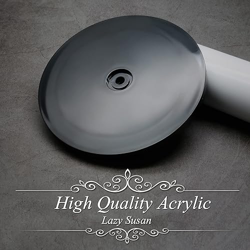 Vista 33 de Jersvims - 2 platos giratorios acrílicos de 6 pulgadas, organizador giratorio transparente para cocina, despensa, gabinete, escritorio, especias