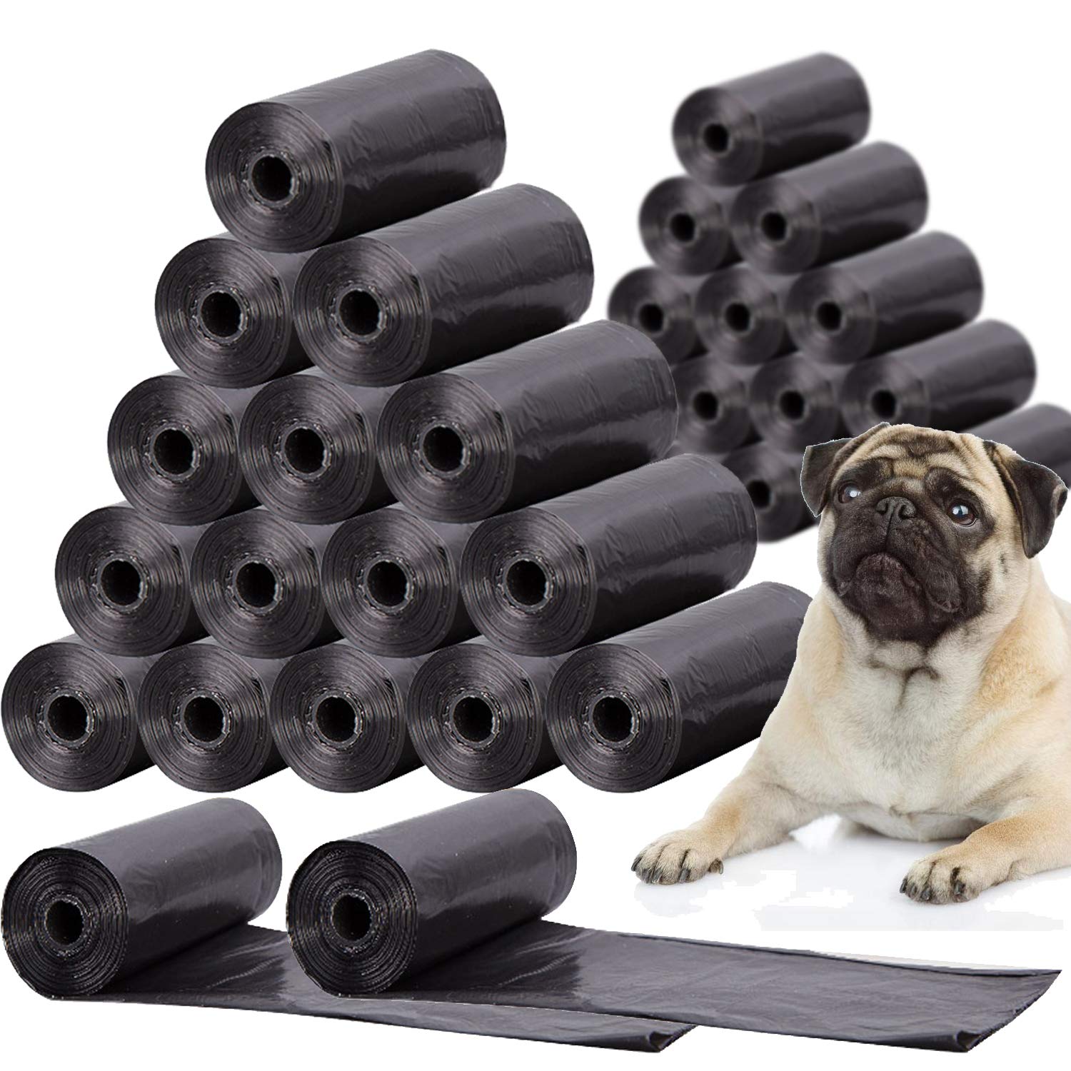 BPS (R) Bolsas de Caca para Perro Cachorro Mascotas Animales Domésticos,TOTAL 1080 bolsitas(72 rollos)