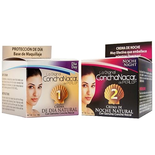Concha Nacar Crema Facial Combo 1-2 - Crema de Día 2oz, Crema de Noche 2oz - Crema De Dia, Crema De Noche - Para Piel Manchas En Cara disponible en Yaxa Venezuela