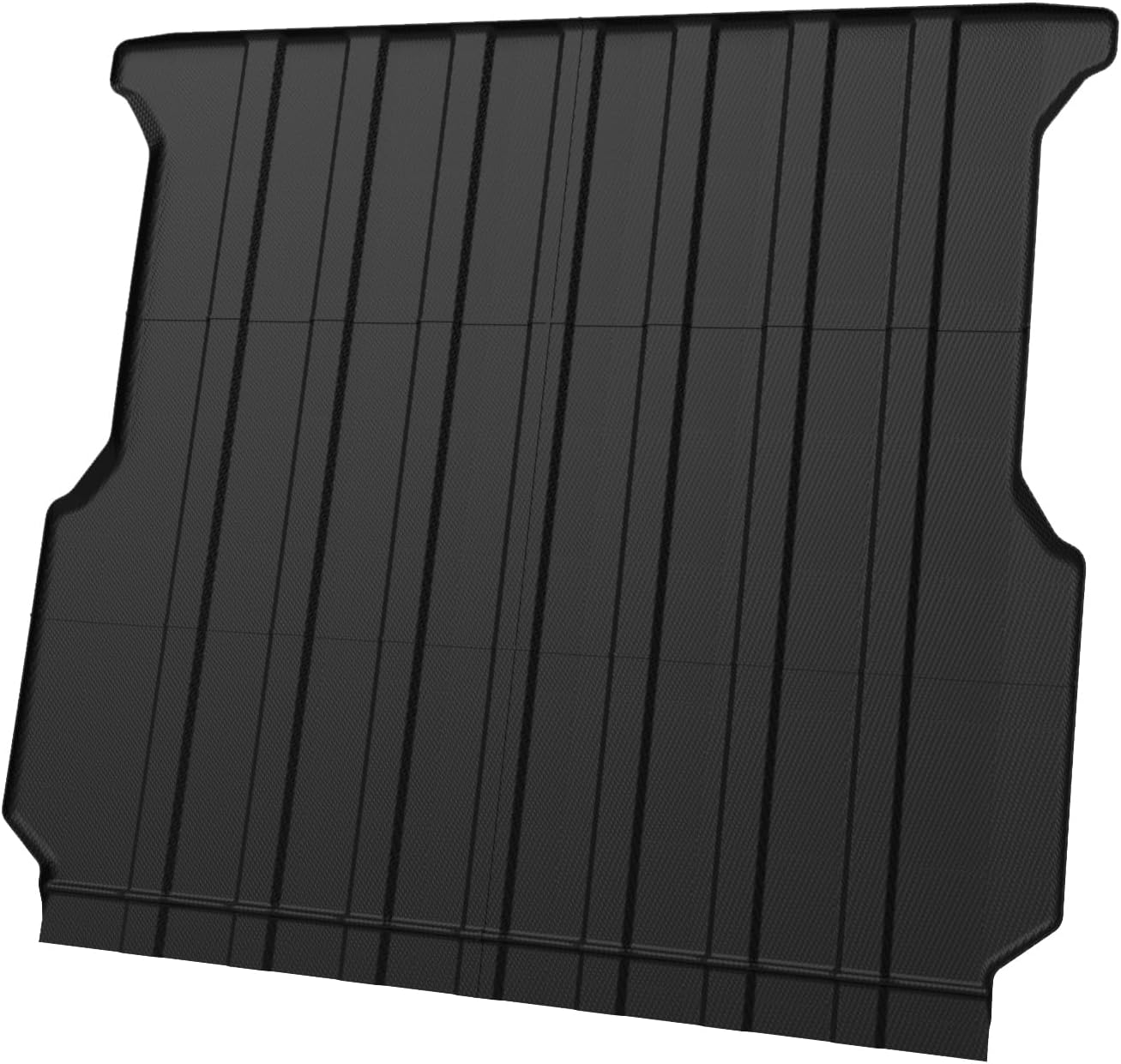 IKON MOTORSPORTS TPE Truck Bed Mat, Compatible with 2022-2026 Rivian R1T, Custom Fit All Weather Protection Heavy Duty 3D Molded Rear Cargo Trunk Tray Mats Protector Liner 1PC, Black