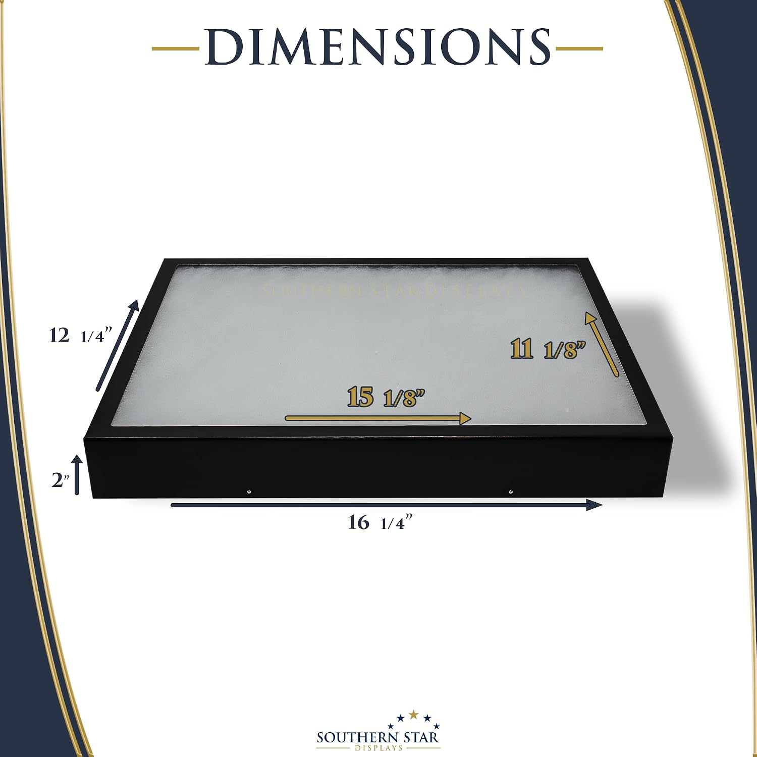 Riker Display Case 12 x 16 x 2 for Collectibles Jewelry Arrowheads Relics & More