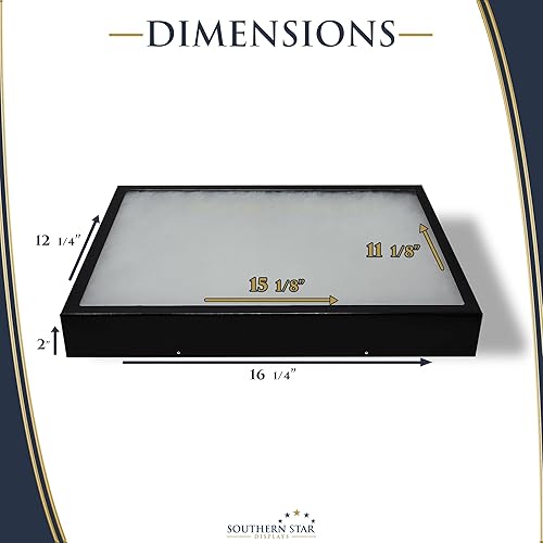 Miniatura 2 de Paquete de 5 vitrinas Riker de 16 x 12 x 2 para coleccionables, puntas de flecha y ferias comerciales