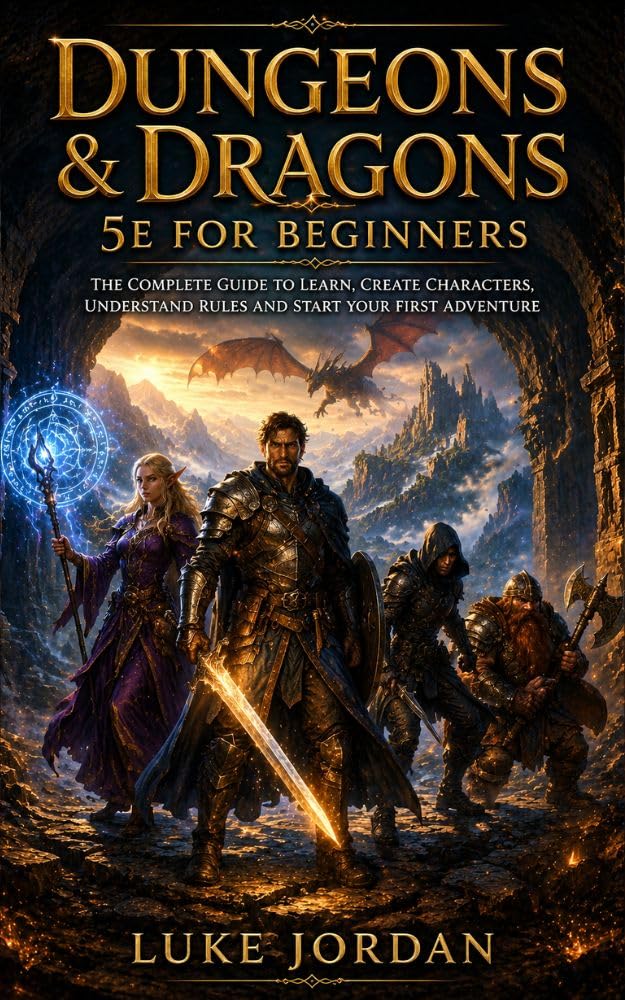 Dungeons & Dragons 5e for Beginners: The Complete Guide to Learn How to Play, Create Characters, Understand Rules and Become a Dungeon Master
