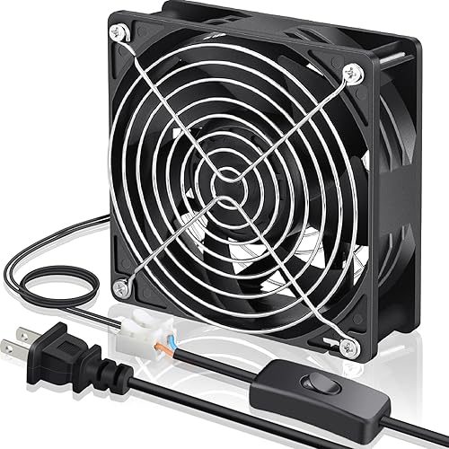 Miniatura 1 de GDSTIME Ventilador de refrigeración EC, ventilador de 4.724 in, 1.496 in CA 110 V 115 V 120 V 220 V 240 V, rodamiento de bolas doble