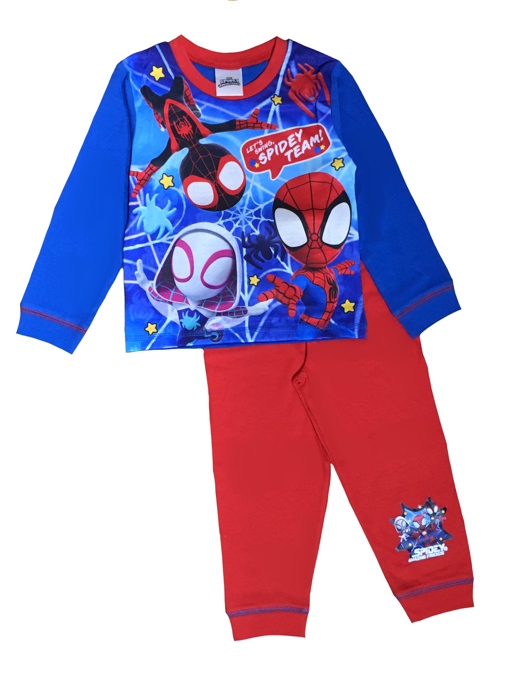 MarvelSpidey & Friends Boys Pyjamas Spiderman Team Character Nightwear