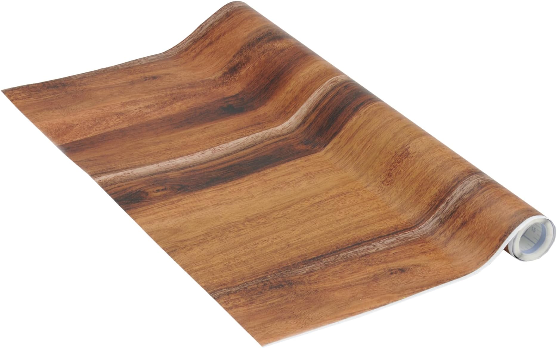 VeniliaRustic Oak Wood Grain Adhesive Film - 45cm x 3m, 95µm Thick, Self-Adhesive, Decorative for Furniture