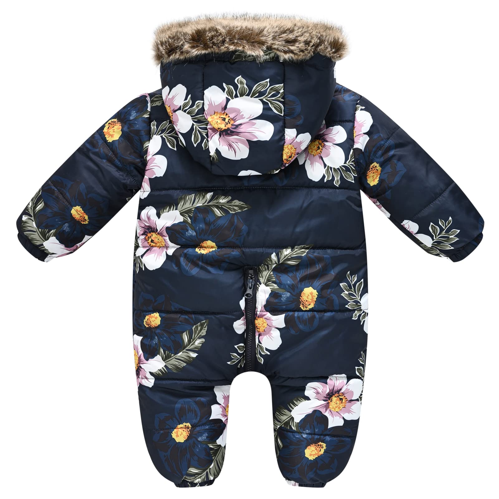 SEAUR Mono de invierno para bebé, altura 60-110 cm, pelele para recién nacido, traje de nieve grueso y cálido con cremallera
