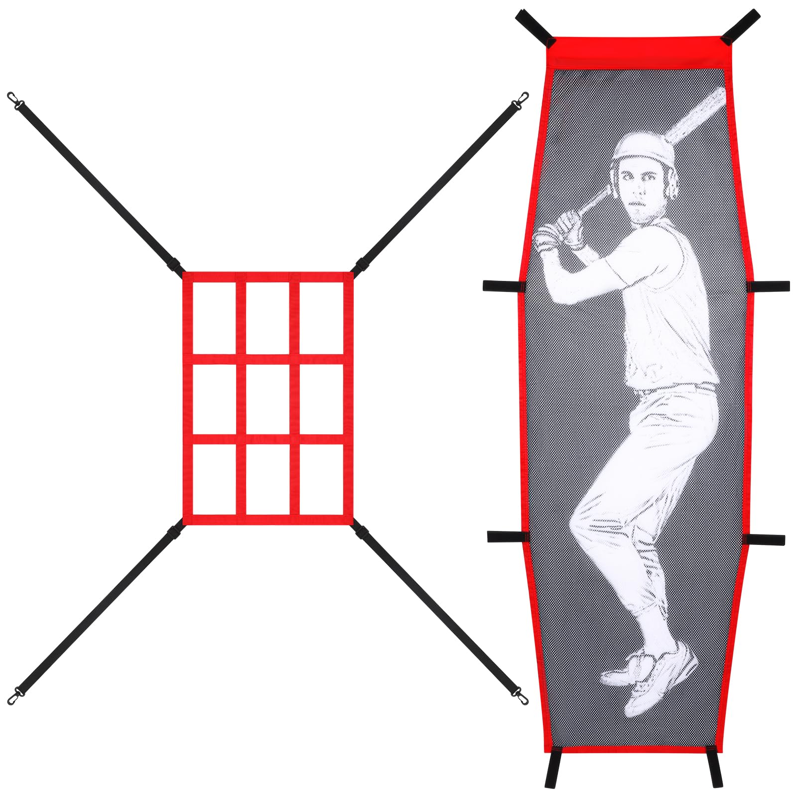 VAIPI Baseball Softball Pitching Target Dummy Batter Strike Zone - View #4