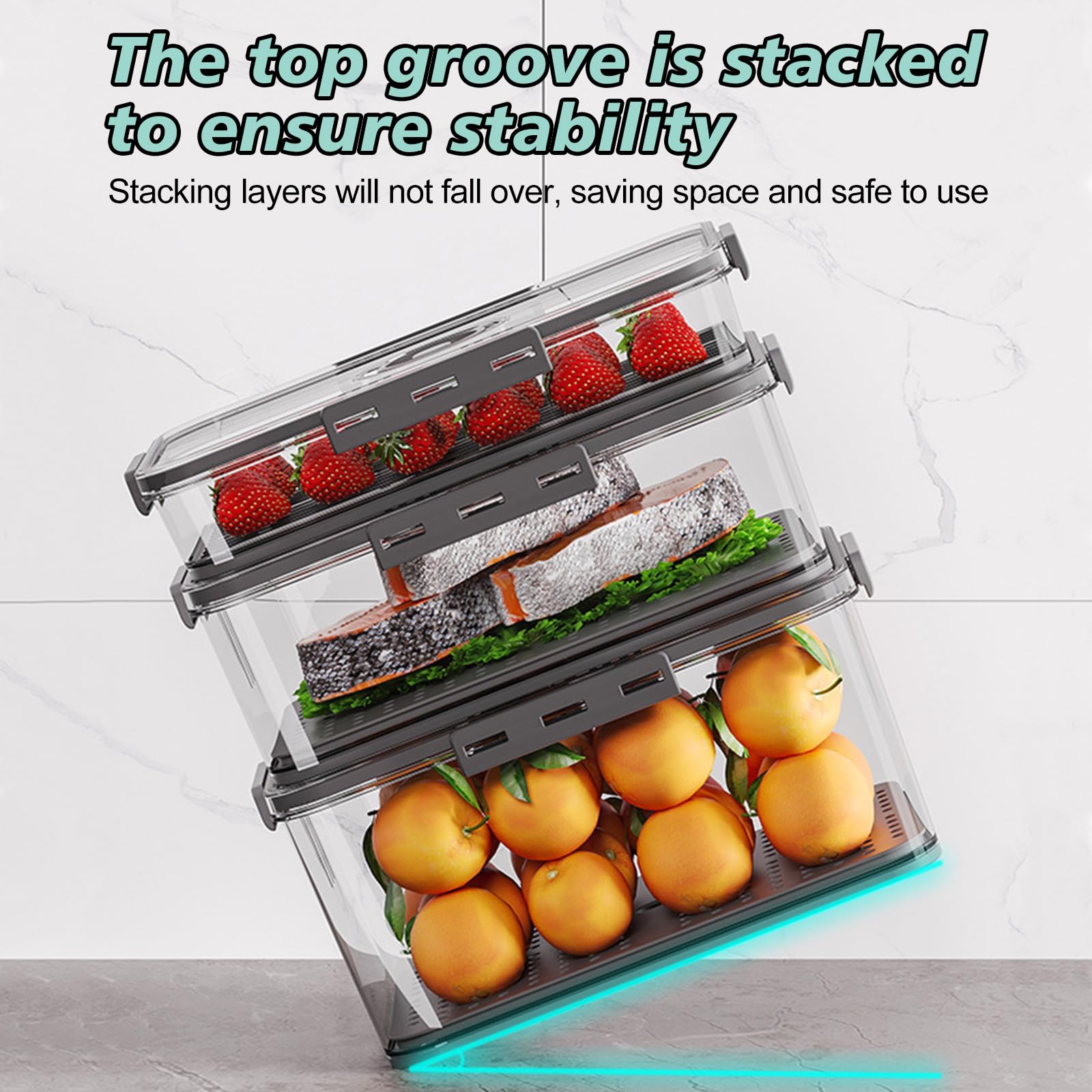 Boîte à Pain Hermétique Avec Minuterie - Conservation Aliments Frais, PET Sans BPA, Étanchéité Silicone - 10