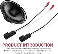 Vista 5 de 4 piezas de arnés de cableado de altavoz de auto, adaptador de conector de altavoz para puerta delantera trasera, piezas de reemplazo 72-5600