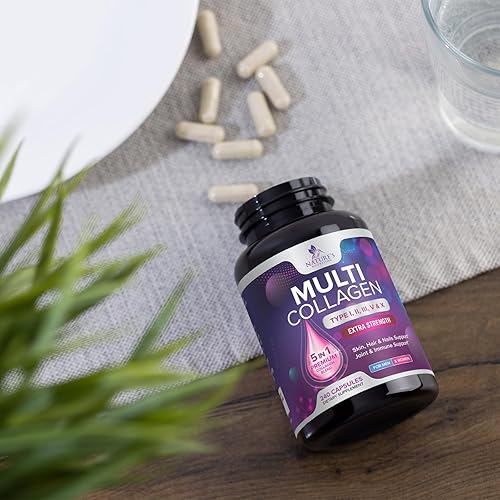 Vista 22 de Suplemento de péptidos de colágeno múltiple, píldoras hidrolizadas de colágeno múltiple tipo I, II, III, V y X, suplementos de péptidos de colágeno