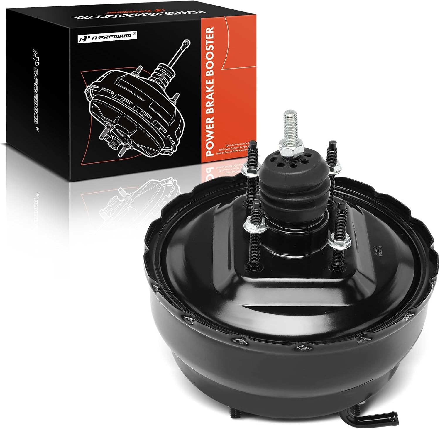 A-Premium Power Brake Booster Compatible with Kia Vehicles - Sportage 1995 1996 1997 1998 1999 2000 2001 2002 2.0L - Replace # 0K08043800