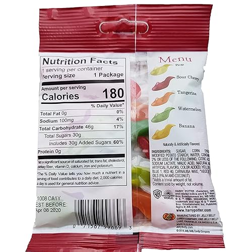 Miniatura 7 de Harry Potter - Surtido de caramelos Bertie Botts de todos los frijoles saborizados dulces de goma en forma de personaje y babosas de gelatina con