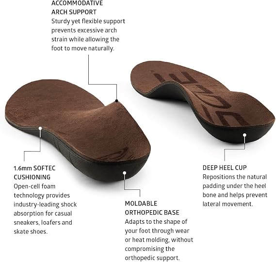 SOLE Lifestyle Medium Footbed for Men and Women, Size 13