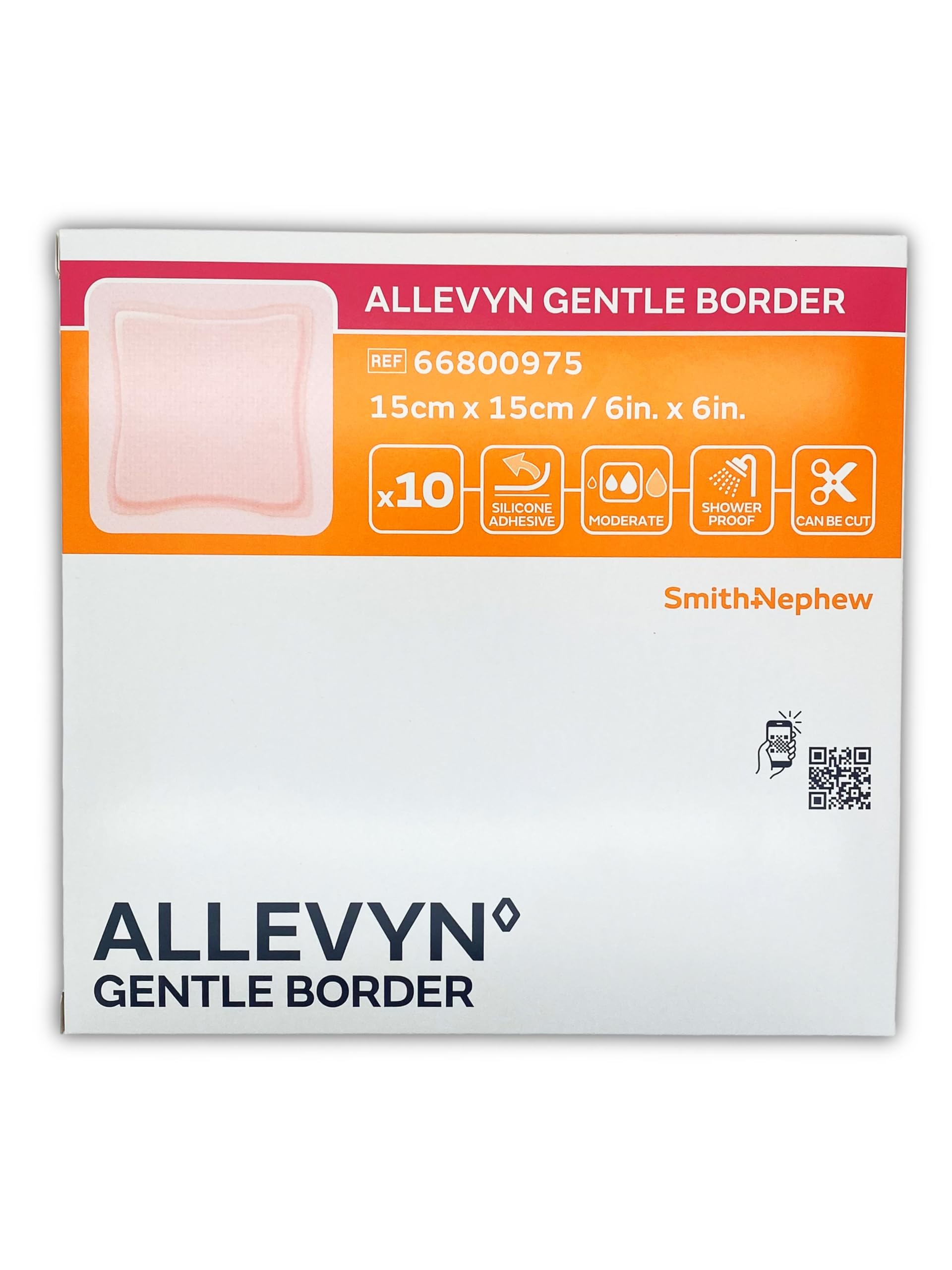 S+N, Allevyn Gentle Border, 15x15cm, 10 stück