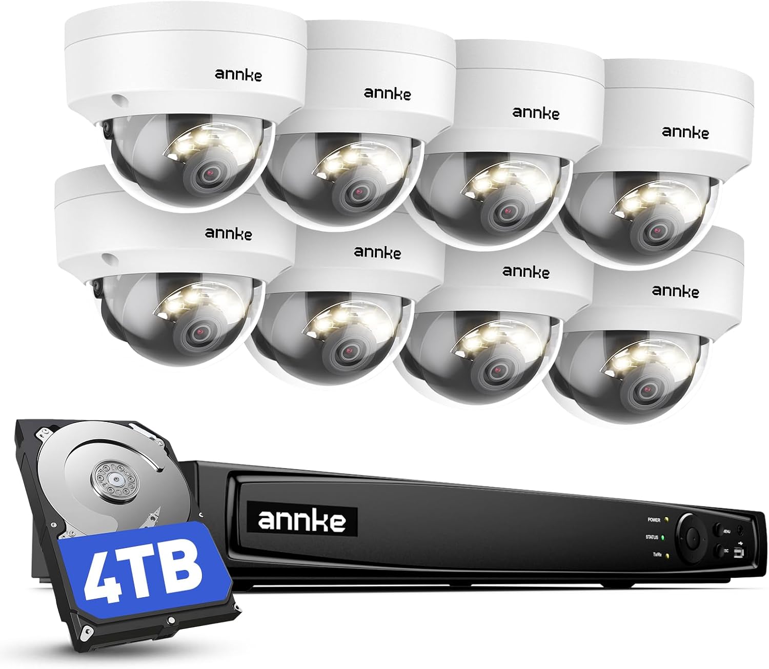 ANNKE 4K 16CH PoE Camera System,...
