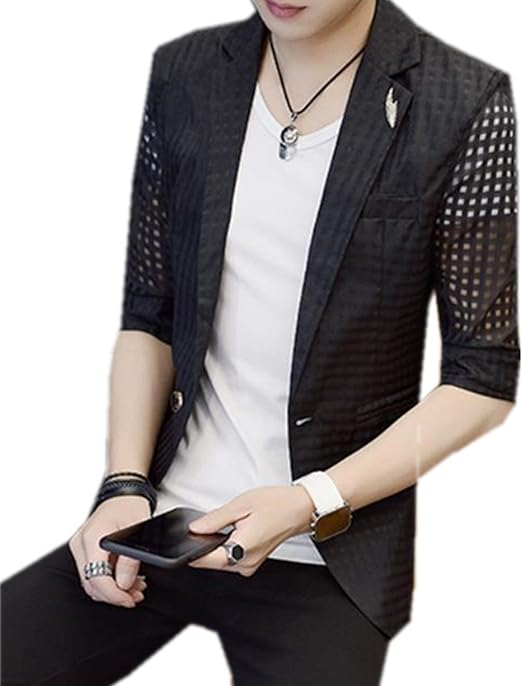 Amazon Ininuk メンズ ジャケット 春 夏 最新 短袖 薄手 クール トレンド サマージャケット 通勤 かっこいい 快適 メンズ テーラードジャケット スーツ生地 スーツ ビジネス ファッション カジュアル 礼服 コート ジャケット 通販 Amazon Ininuk メンズ ジャケット 春 夏 最新 短袖 薄手 クール トレンド サマージャケット 通勤 かっこいい 快適 メンズ テーラードジャケット スーツ生地 スーツ ビジネス ファッション カジュアル 礼服 コート ジャケット 通販