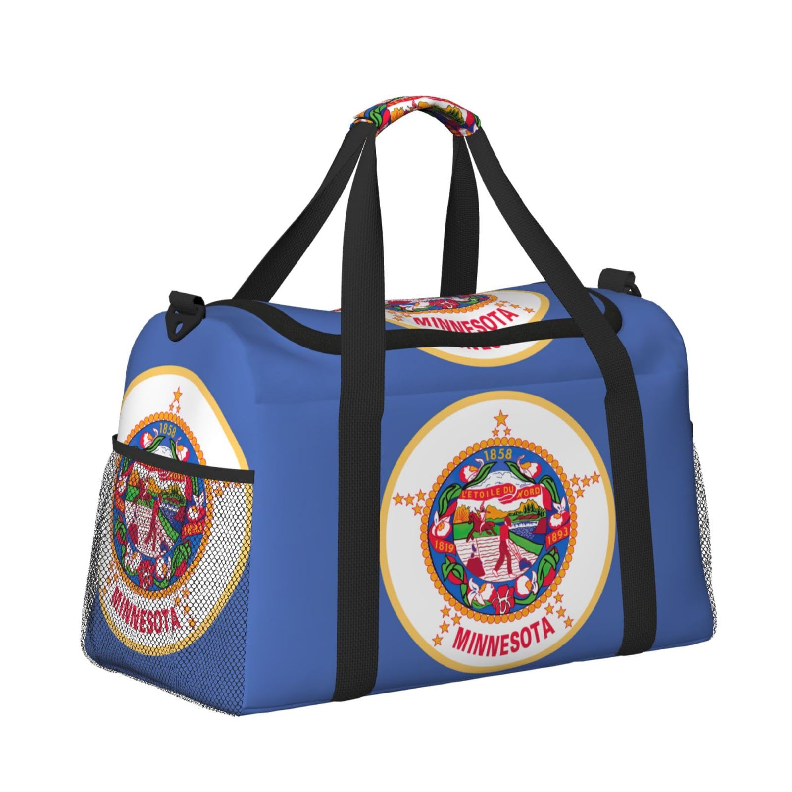 Flaga stanu Minnesota torba na ramię kobiety mężczyźni podróżna torba crossbody torebka torba na ramię torebki robocze codzienna torba hobo