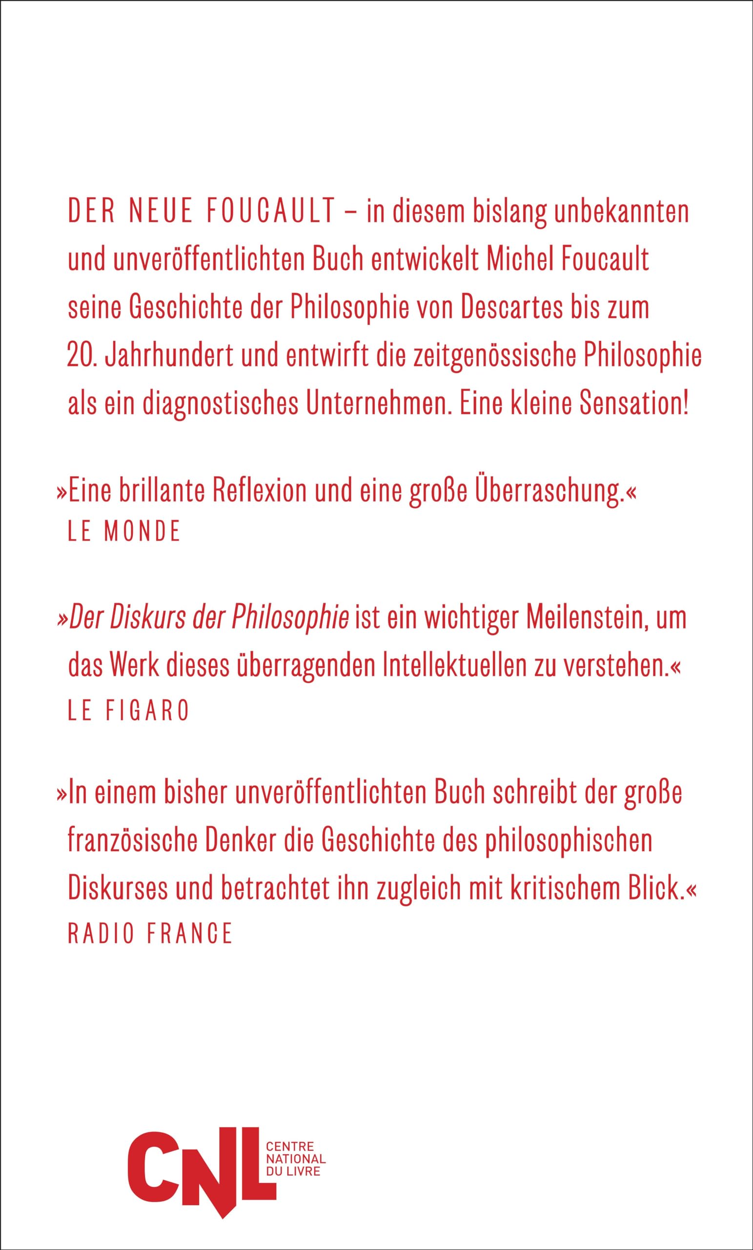 Der Diskurs der Philosophie: Bisher unbekannt und unveröffentlicht | Foucaults Geschichte der Philosophie von Decartes bis zum 20. Jahrhundert