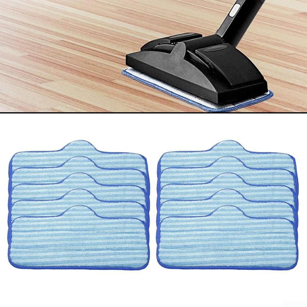 Lot de 10 serpillères réutilisables en microfibre compatibles avec Dupray pour nettoyeur vapeur propre Solution de nettoyage facile