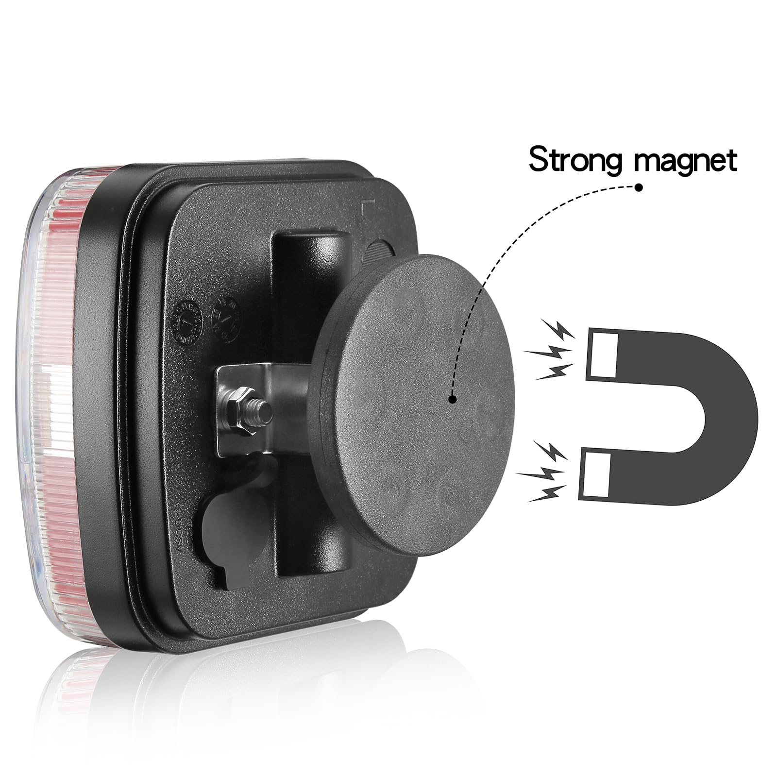 D-TECH Juego de Luces LED Inalámbricas Magnéticas para Remolque - Pilotos Traseros Homologados, Bluetooth, LED