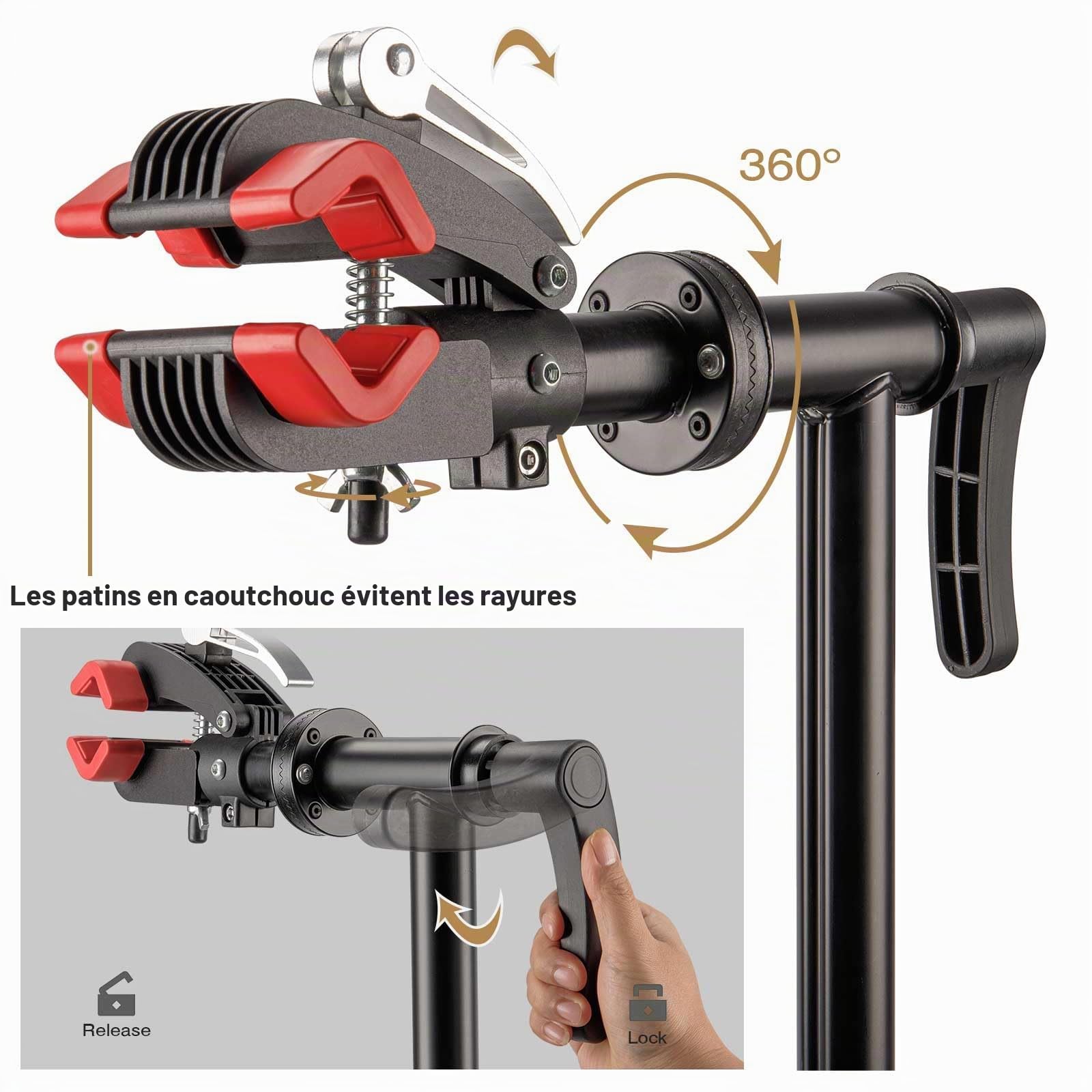 CXWXC Support de réparation de vélo - Support de vélo électrique pour travaux d'entretien - Support d'atelier pour vélos électriques - Support de réparation pour VTT et vélos de route, convient pour