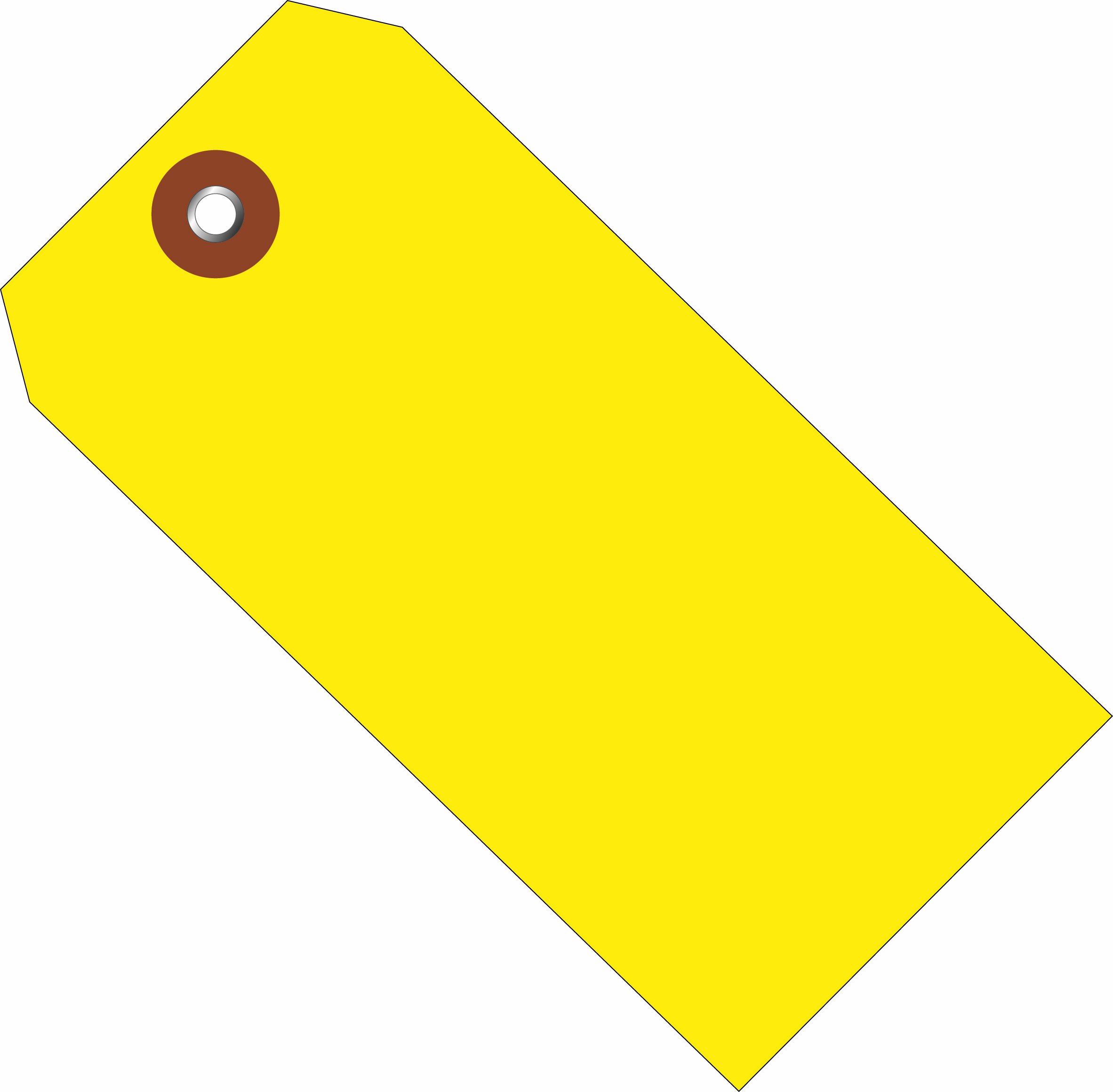 Aviditi G26052 Plastique étiquettes d'expédition, 4 3/10,2 cm X 2 3/20,3 cm, Jaune (lot de 100)