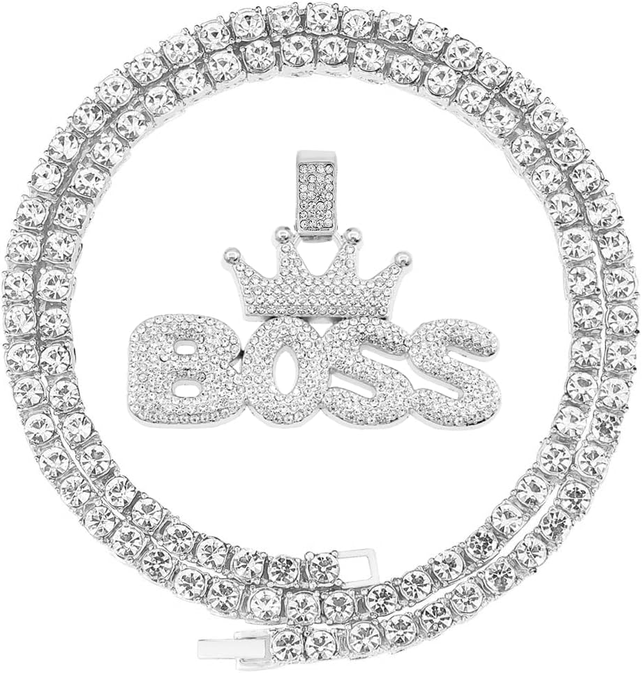 HH BLING EMPIRE Iced Out Pendant Chains for Men Silver Gold