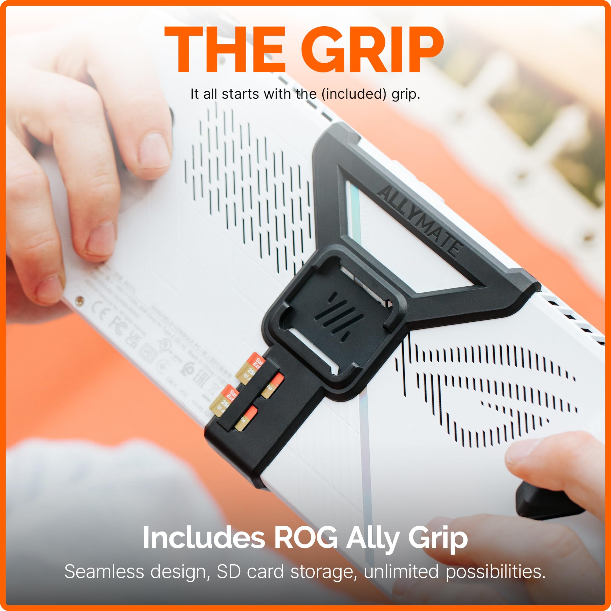 Mechanism Gaming-Kissen für die Original ASUS ROG Konsole, erleben Sie Zero Gravity Gaming mit unserem ASUS ROG Ally Zubehör, lächerlich weiches und maschinenwaschbares Kissen für Gamer (Ally Grip)