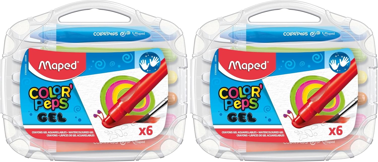 Maped Color'Peps Watercolor Gel Retractable Crayons x6 (836306)
