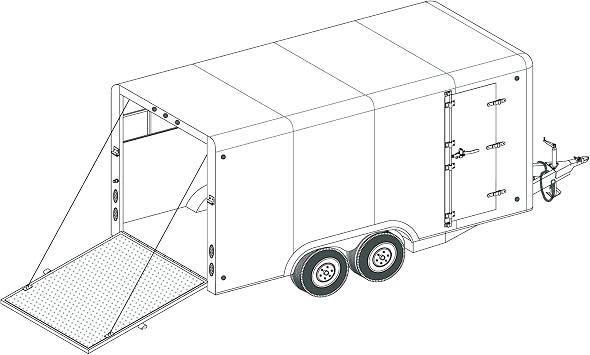 16CC - 16x8 Covered Cargo Trailer DIY Master Plan w/Blueprint Paper - Engineer Approved